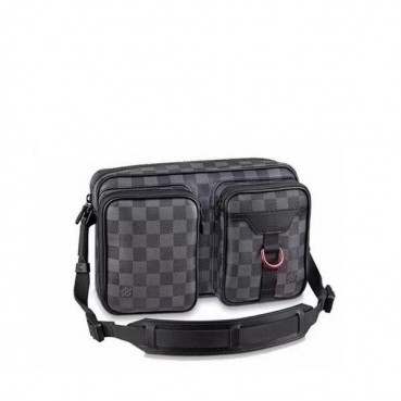 Louis Vuitton 2020 Utility Messenger Shoulder Bag,27cm - 루이비통 2020 유틸리티 남성용 메신저 숄더백 N40280,LOUB2139,27cm,블랙