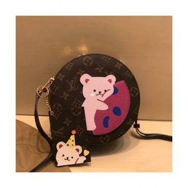 Louis Vuitton 2020 Round Shouder Bag,20cm - 루이비통 2020 곰돌이 라운드 숄더백 ,M52297,LOUB2136,20cm,브라운