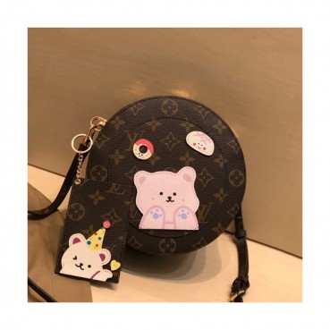 Louis Vuitton 2020 Round Shouder Bag,20cm - 루이비통 2020 곰돌이 라운드 숄더백 ,M52297,LOUB2135,20cm,브라운