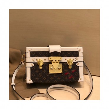 Louis Vuitton 2020 Petite Malle Shoulder Bag,20cm - 루이비통 2020 쁘띠뜨 말 숄더백 M51600,LOUB2097 ,20cm,브라운