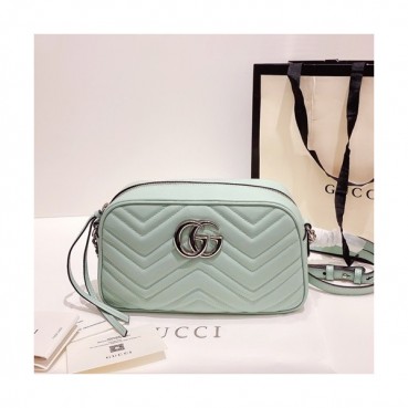 Gucci 2020 Marmont Matlase Shoulder Bag,24CM - 구찌 2020 마몬트 마틀라세 숄더백 447632,GUB1137,24cm,연민트
