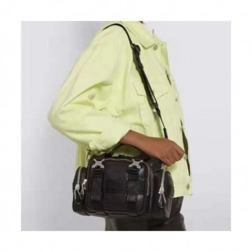 Alexander Wang 2020 Leather Shoulder Bag,18cm - 알렉산더왕 2020 레더 여성용 숄더백 AWB0052,18cm,블랙