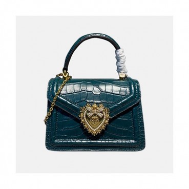 Dolce&Gabbana 2020 Leather Chain Tote Shoulder Bag ,20CM - 돌체 앤 가바나 2020 여성용 레더 체인 토트 숄더백 DGB0261,20cm,블루