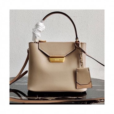 Prada 2020 Saffiano Tote Shoulder Bag,24CM - 프라다 2020 사피아노 여성용 토트 숄더백 ,1BN012