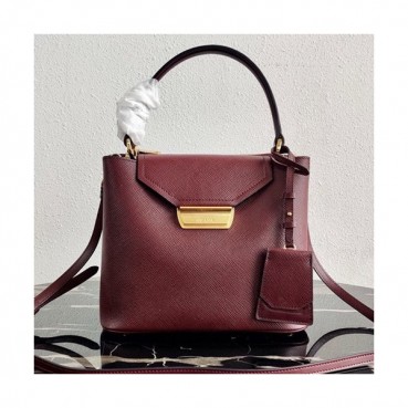 Prada 2020 Saffiano Tote Shoulder Bag,24CM - 프라다 2020 사피아노 여성용 토트 숄더백 ,1BN012