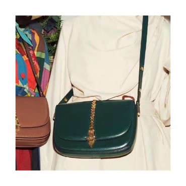 Gucci 2020  Sylvie 1969 Shoulder Bag,25CM - 구찌 2020 실비 1969 숄더백 601067,GUB1130,25cm,그린