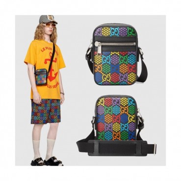 Gucci 2020 Psychedelic Mm /Wm Shoulder Bag,18CM - 구찌 2020 사이키델릭 남여공용 숄더백 598103,GUB1115,18CM,블랙