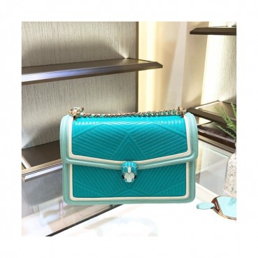 [매장판]Bvlgari 2020 Serpenti Chain Shoulder Bag,24CM - 불가리 2020 세르펜티 체인 숄더백,BVLB0240,24cm,블루