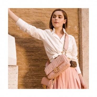 Fendi 2020 Baguette Tote Shoulder Bag, 26cm - 펜디 2020 바게트 토트 숄더백,FENB0533,26cm,핑크