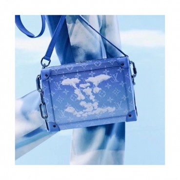 Louis Vuitton 2020 Soft Trunk Shoulder Bag,25cm - 루이비통 2020 소프트 트렁크 숄더백 M44478,LOUB2063,25cm,블루