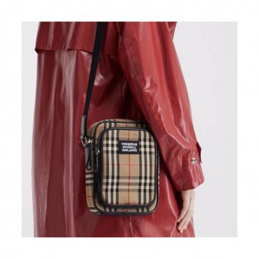 Burberry 2020 Nylon Shoulder Bag, 22cm - 버버리 2020 나일론 남여공용 숄더백,BURB0476,22cm,베이지