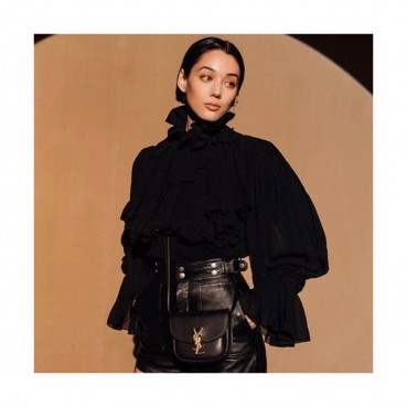 Saint Laurent 2020 Kaia Women Mini Shoulder Bag,15CM - 입생로랑 2020 카이아 여성용 미니 숄더백 623097, SLB0545,15CM,블랙