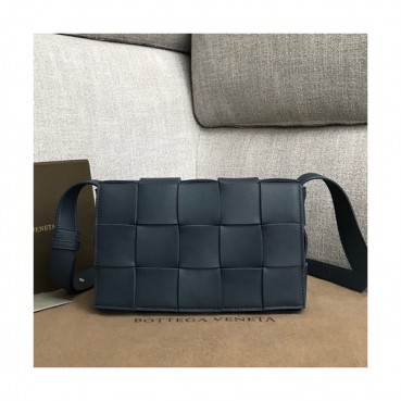 Bottega Veneta 2020 Leather Shoulder Bag,23cm - 보테가 베네타 2020 레더 여성용 숄더백 578004 ,BVB0539,23cm,네이비