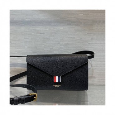 Thom Brown 2020 Leather Shoulder Bag ,23CM - 톰브라운 2020 레더 여성용 숄더백, THOB0088,23CM,블랙