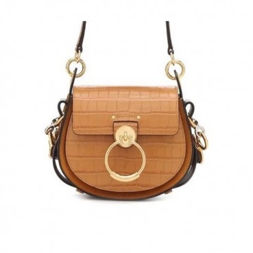 Chole 2020 Tess Leather Shoulder Bag, 20.5cm -  끌로에 2020 테스 레더 숄더백,CLB0186,20.5cm,카멜