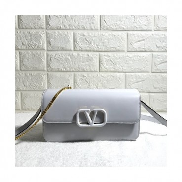 Valentino 2020 Garavani Vsling Leather Clutch Bag / Shoudler Bag,26CM - 발렌티노 2020 가라바니 브이슬링 레더 클러치백 / 숄더백,VTB1004,26CM,화이트