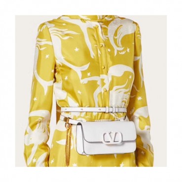 Valentino 2020 Garavani Vsling Leather Hip Sack / Shoudler Bag,20CM - 발렌티노 2020 가라바니 브이슬링 레더 힙색 / 숄더백,4822