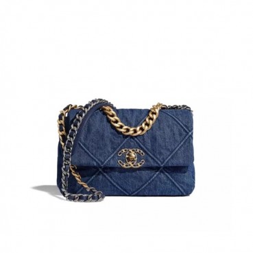 Chanel 2020 Denim Chain Shoulder Bag,26CM - 샤넬 2020 여성용 데님 체인 숄더백,CHAB1457,26CM,블루