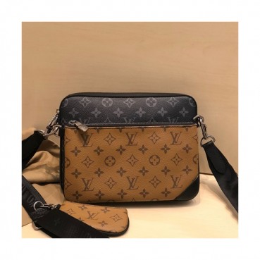 Louis Vuitton 2020 Messenger Shoulder Bag,25cm - 루이비통 2020 남성용 메신저 숄더백 M45320,LOUB2028,25cm,블랙브라운
