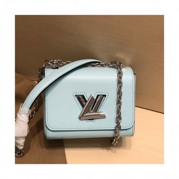 Louis Vuitton 2020 Leather Twist Mini Shouder Bag,15.5cm - 루이비통 2020 레더 트위스트 미니 숄더백 ,M56120,LOUB2011,15.5cm,스카이블루