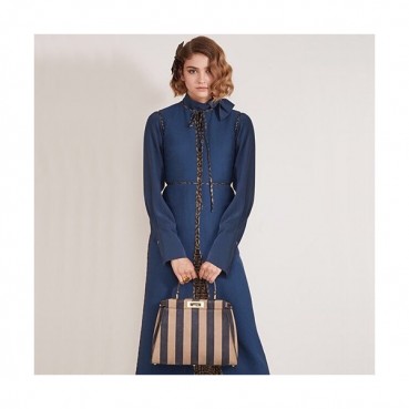 Fendi 2020 Leather Tote Shoulder Bag, 33cm - 펜디 2020 여성용 레더 토트 숄더백,FENB0510,33cm,블랙브라운