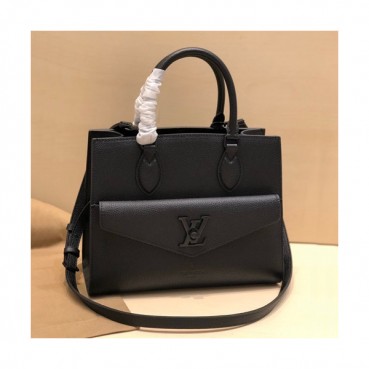 Louis Vuitton 2020 Lock Me Tote Shoulder Bag,27.5cm - 루이비통 2020 락미 여성용 토트 숄더백,M55817,LOUB1994,27.5cm,블랙