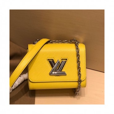 Louis Vuitton 2020 Leather Twist Mini Shouder Bag,15.5cm - 루이비통 2020 레더 트위스트 미니 숄더백 ,M56120,LOUB1992,15.5cm,옐로우