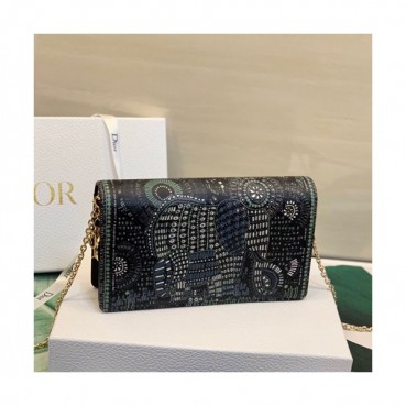 Dior 2020 Leather Chain Shoulder Bag,21.5CM - 디올 2020 여성용  레더 체인 숄더백  DIOB0542,21.5CM,블랙