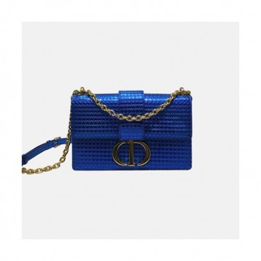 Dior 2020 Leather CD Buckle Shoulder Bag,25CM - 디올 2020 레더 CD 버클 여성용 숄더백  DIOB0536,25CM,블루