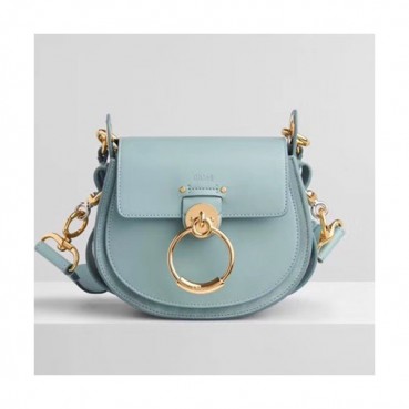 Chole 2020 Tess Leather Shoulder Bag, 20cm -  끌로에 2020 테스 레더 숄더백,CLB0159,20cm,스카이블루