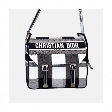 Dior 2020 Oblique Shoulder Bag,27CM - 디올 2020 여성용 오블리크 숄더백 DIOB0530,27CM,화이트블랙