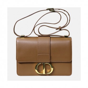 Dior 2020 Leather CD Buckle Shoulder Bag,24CM - 디올 2020 레더 CD 버클 여성용 숄더백  DIOB0518,24CM,브라운