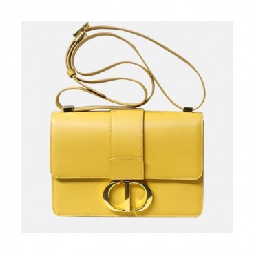 Dior 2020 Leather CD Buckle Shoulder Bag,24CM - 디올 2020 레더 CD 버클 여성용 숄더백  DIOB0517,24CM,옐로우