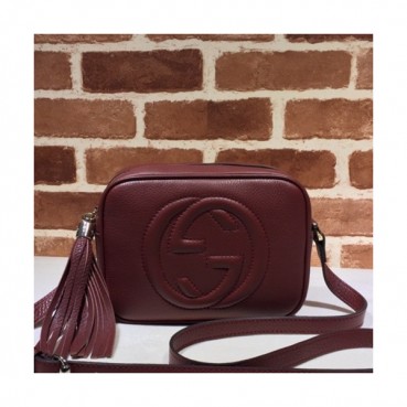 Gucci 2020 Soho Leather Shoulder Bag ,21CM - 구찌 2020 소호 레더 숄더백 308364,GUB1028 ,21cm,와인