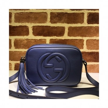 Gucci 2020 Soho Leather Shoulder Bag ,21CM - 구찌 2020 소호 레더 숄더백 308364,GUB1027 ,21cm,블루