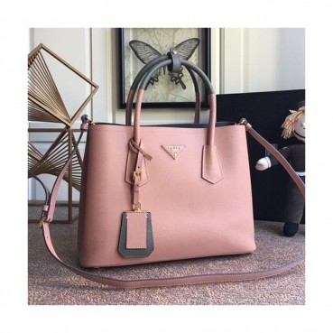 Prada 2020 Saffiano Double Tote Shoulder Bag,33CM - 프라다 2020 사피아노 두블레 여성용 토트 숄더백 ,1BG775