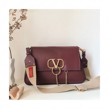 Valentino 2020 Vring Shoudler Bag,35CM - 발렌티노 2020 브이링 숄더백,VTB0971,35CM,와인