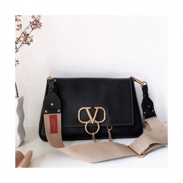 Valentino 2020 Vring Shoudler Bag,35CM - 발렌티노 2020 브이링 숄더백,VTB0969,35CM,블랙