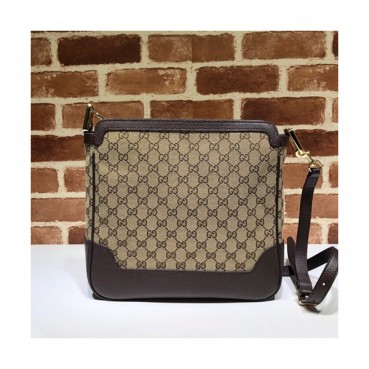 Gucci 2020 GG Supreme Messenger Shoulder Bag,30CM - 구찌 2020 GG 슈프림 남성용 메신저 숄더백 498157,GUB1001,30CM,브라운