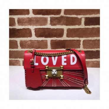 Gucci 2020 Leather Chain Shoulder Bag,26CM - 구찌 2020 레더 체인 숄더백 477330,GUB0995,26cm,레드