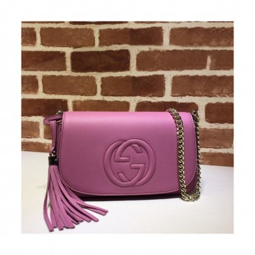 Gucci 2020 Ladies Leather Chain Shoulder Bag,27CM - 구찌 2020 여성용 레더 체인 숄더백 336752,GUB0981,27CM,핑크