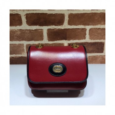 Gucci 2020 Marina Leather Mini Shoulder Bag,18CM - 구찌 2020 마리나 레더 미니 숄더백 576423,GUB0966,18cm,레드