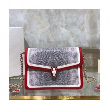 Bvlgari 2020 Serpenti Chain Shoulder Bag,17CM - 불가리 2020 세르펜티 체인 숄더백,BVLB0231,17cm,그레이레드