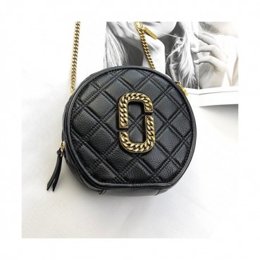 Mark Jacobs 2020 Leather Women Chain Shoulder Bag,18cm - 마크제이콥스 2020 레더 여성용 체인 숄더백,MJB0163,18cm,블랙