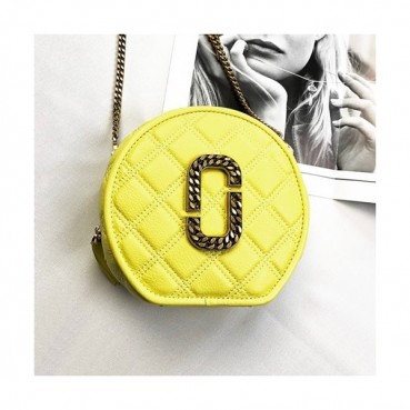 Mark Jacobs 2020 Leather Women Chain Shoulder Bag,18cm - 마크제이콥스 2020 레더 여성용 체인 숄더백,MJB0161,18cm,옐로우