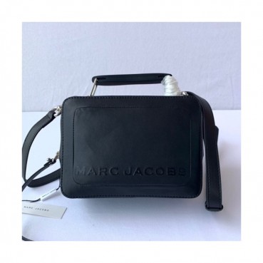 Mark Jacobs 2020 Leather Women Box Tote Shoulder Bag,20cm - 마크제이콥스 2020 레더 여성용 박스 토트 숄더백,MJB0154,20cm,블랙