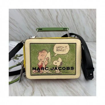 Mark Jacobs 2020 Leather Women Box Tote Shoulder Bag,20cm - 마크제이콥스 2020 레더 여성용 박스 토트 숄더백,MJB0150,20cm,그린