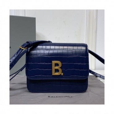 Balenciaga 2020 Leather  Shoulder Bag,18CM - 발렌시아가 2020 레더 숄더백,BGB0539,18CM,블루