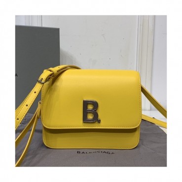 Balenciaga 2020 Leather  Shoulder Bag,18CM - 발렌시아가 2020 레더 숄더백,BGB0537,18CM,옐로우