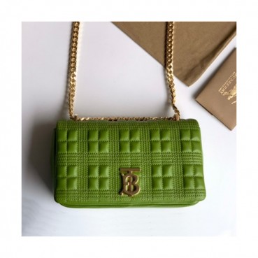 Burberry 2020 Leather TB Chain Shoulder Bag, 23cm - 버버리 2020 여성용 레더 TB 체인 숄더백 ,BURB0454,23cm,라이트그린